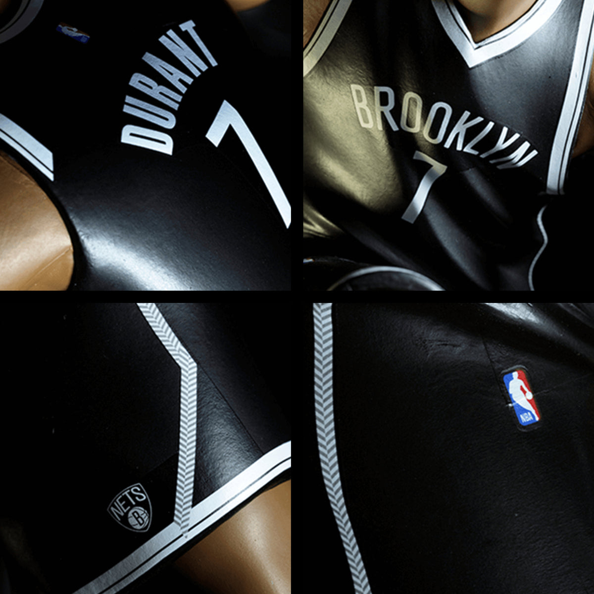 Kevin Durant Brooklyn Nets #7 Black Youth 8-20 Icon