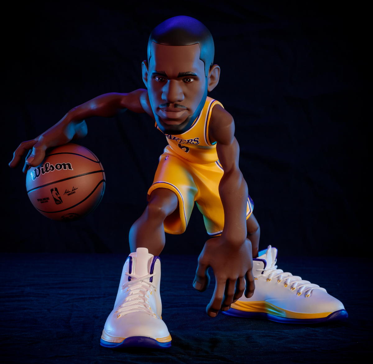 NBA Small Stars LeBron James Action Figure Lakers 2019-20 Jersey