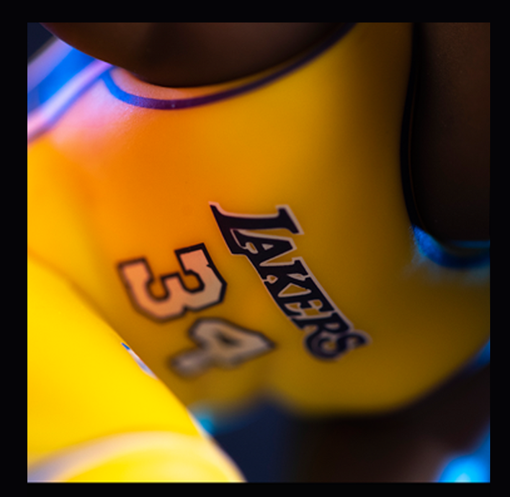 Shaquille O'Neal LA Lakers NBA XL Yellow/Purpule Links Marketing